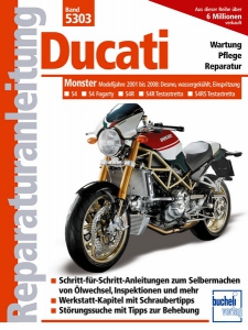 Ducati Monster mit 4 Ventilen, Desmo, Wasserkühlung, Einspritzung  